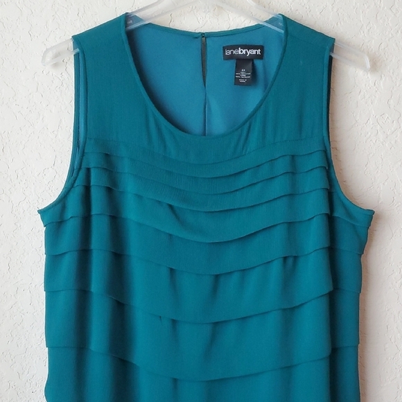Lane Bryant size 22 Teal Bandage Dress - Picture 2 of 8